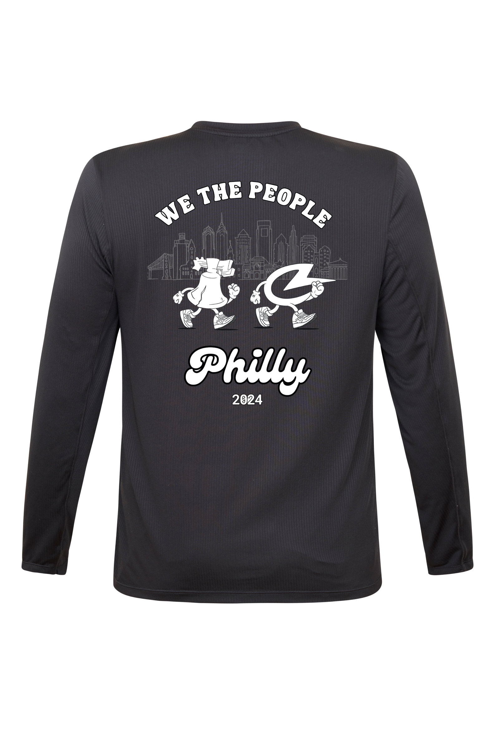 Philly Marathon Shakeout Shirt Long Sleeve | Black